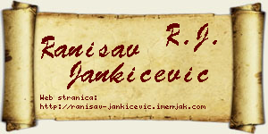 Ranisav Jankićević vizit kartica